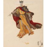 • CLARENCE WILSON (fl.1950s) COSTUME DESIGNS FOR SHAKESPEARE'S KING JOHN all with artist's stamp &