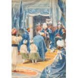 WILLIAM BARNES WOLLEN, R.I., R.O.I., R.B.C. (1857-1936) THE INVESTITURE OF THE STAR OF INDIA BY