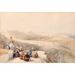 DAVID ROBERTS, R.A. (1796-1864) ASKELON lithograph with hand colouring 32.0 x 48.0cm / 12 1/2 x 19in