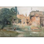 JAMES DOUGLAS (1858-1911) CLEVE MILL ON THE THAMES sold together with Streatley Mill on the Thames