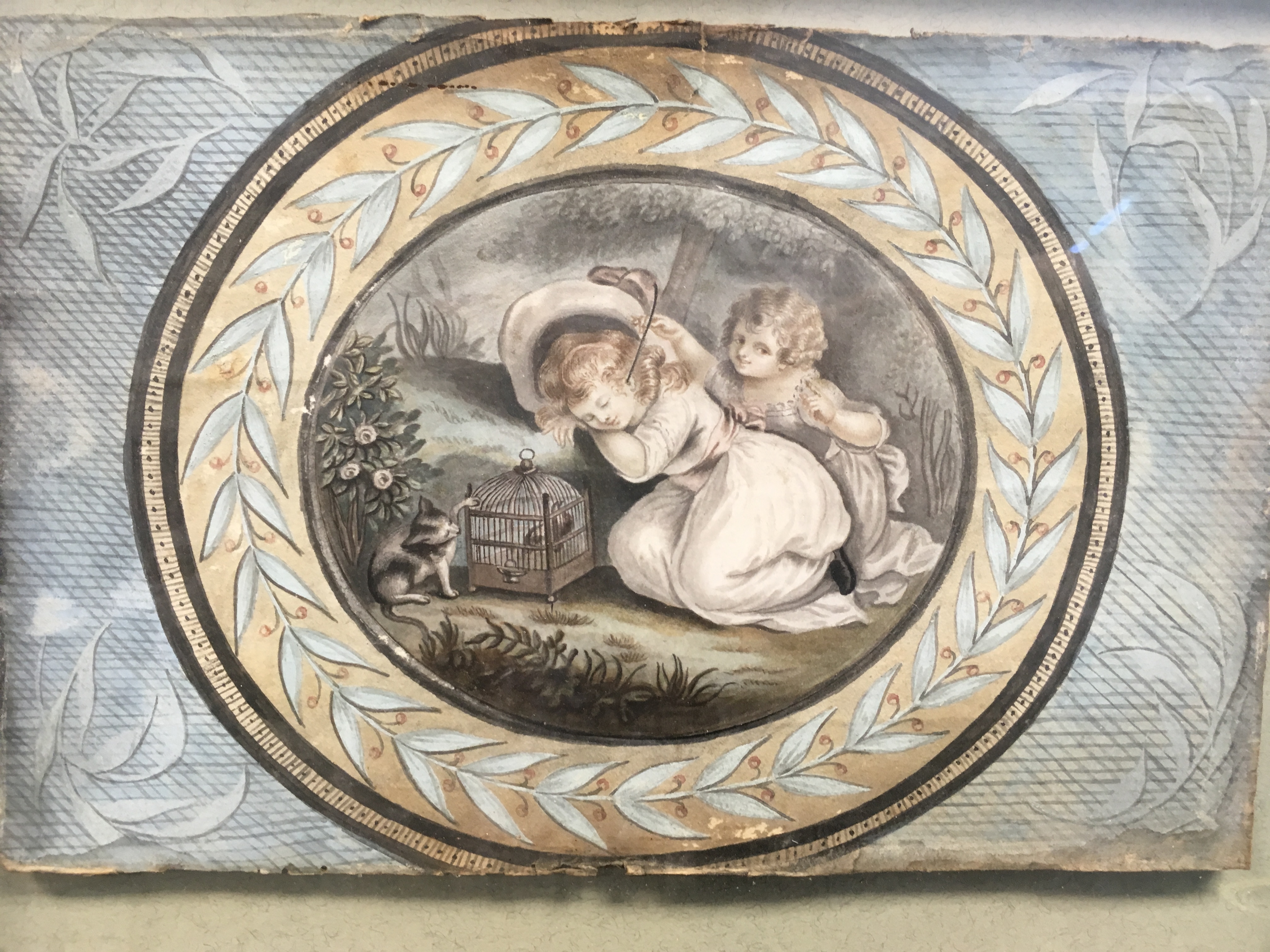 ATTRIBUTED TO WILLIAM MARSHALL CRAIG (EXHIB. 1788-1827) A PAIR OF WATERCOLOURS OF CHILDREN PLAYING - Image 2 of 5