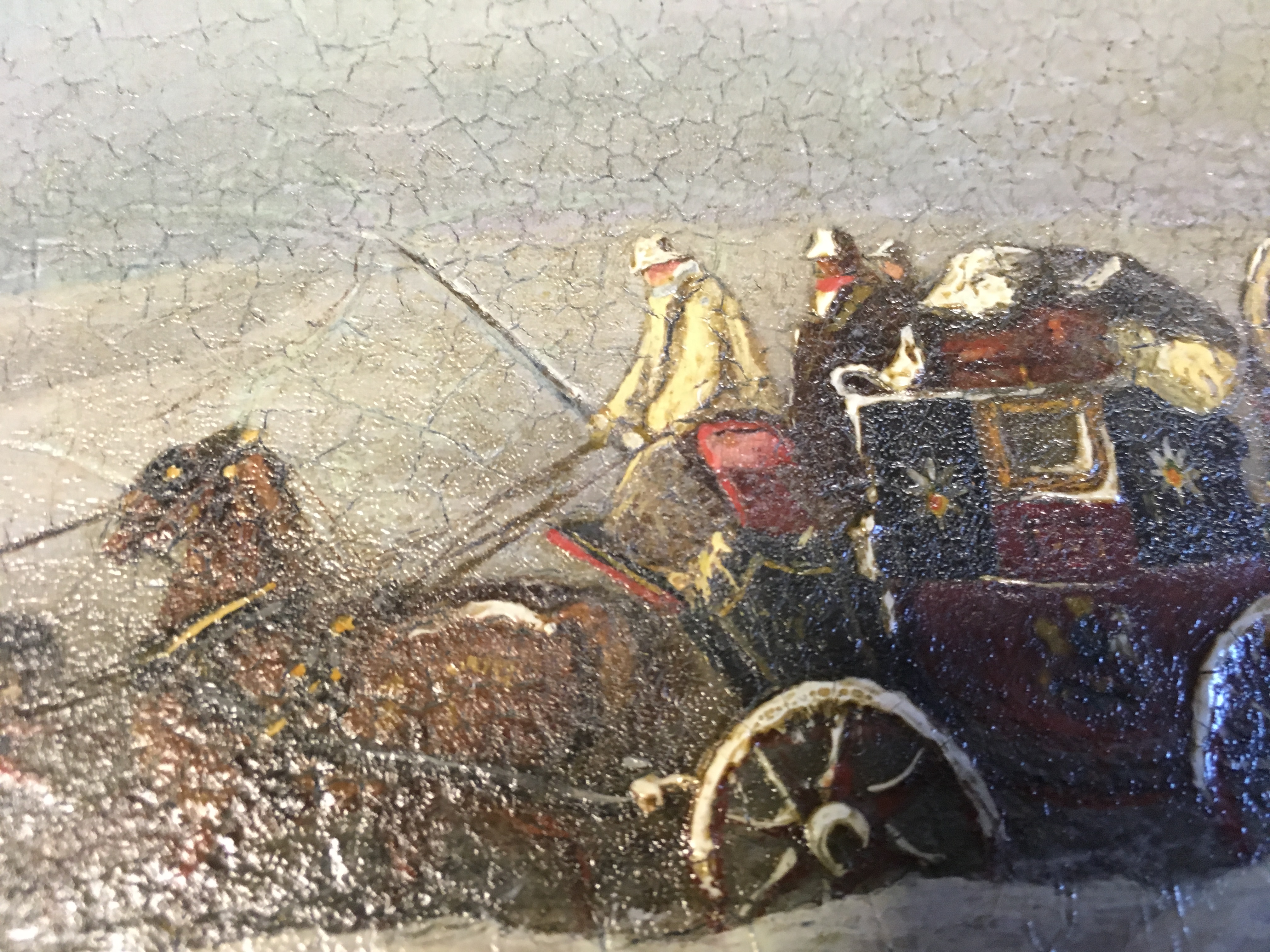W. MAGGS (LATE 19th CENTURY) TWO SCENES OF THE ROYAL MAIL COACH both signed l.l. W Maggs oil on - Image 7 of 11