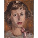 • PAULINE GLASS, R.B.S. (1908-1979) A PORTRAIT OF A LADY signed & dated l.r. oil on canvas 34.0 x