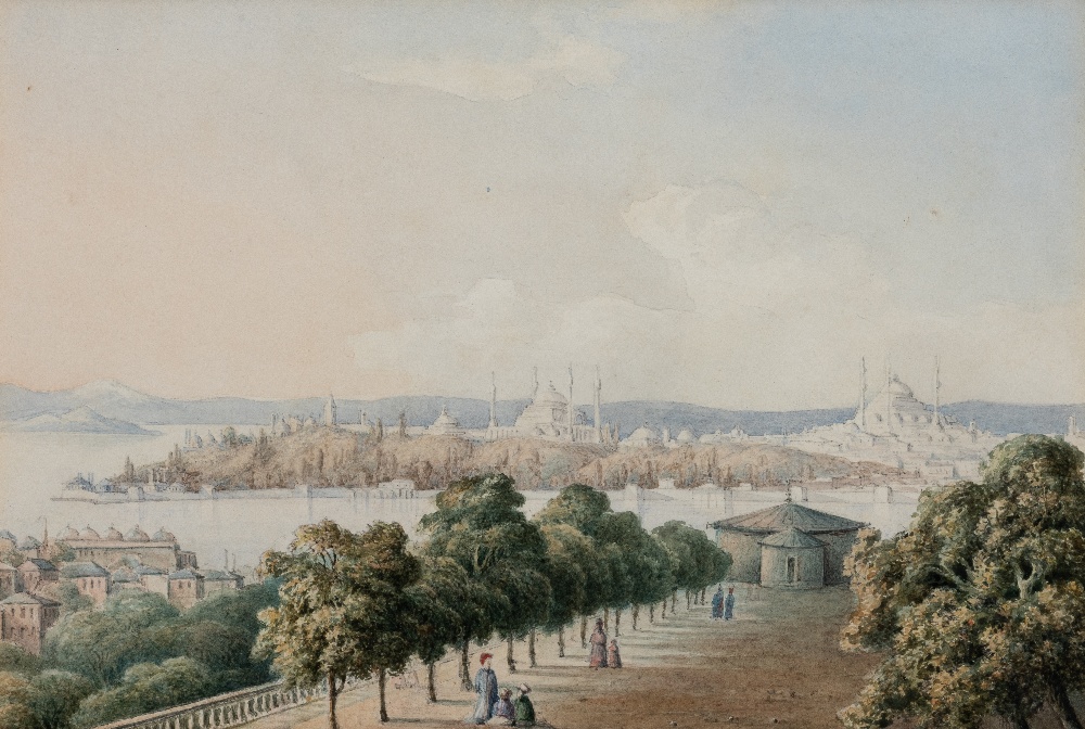 JOHN DUGMORE OF SWAFHAM (1793-1871) A VIEW OF CONSTANTINOPLE & THE GOLDEN HORN sold together with