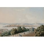 JOHN DUGMORE OF SWAFHAM (1793-1871) A VIEW OF CONSTANTINOPLE & THE GOLDEN HORN sold together with