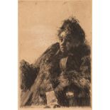 ANDERS LEONARD ZORN (1860-1920) MME. SIMON II (1891) etching 4th state of 4, unsigned Plate: 23.6
