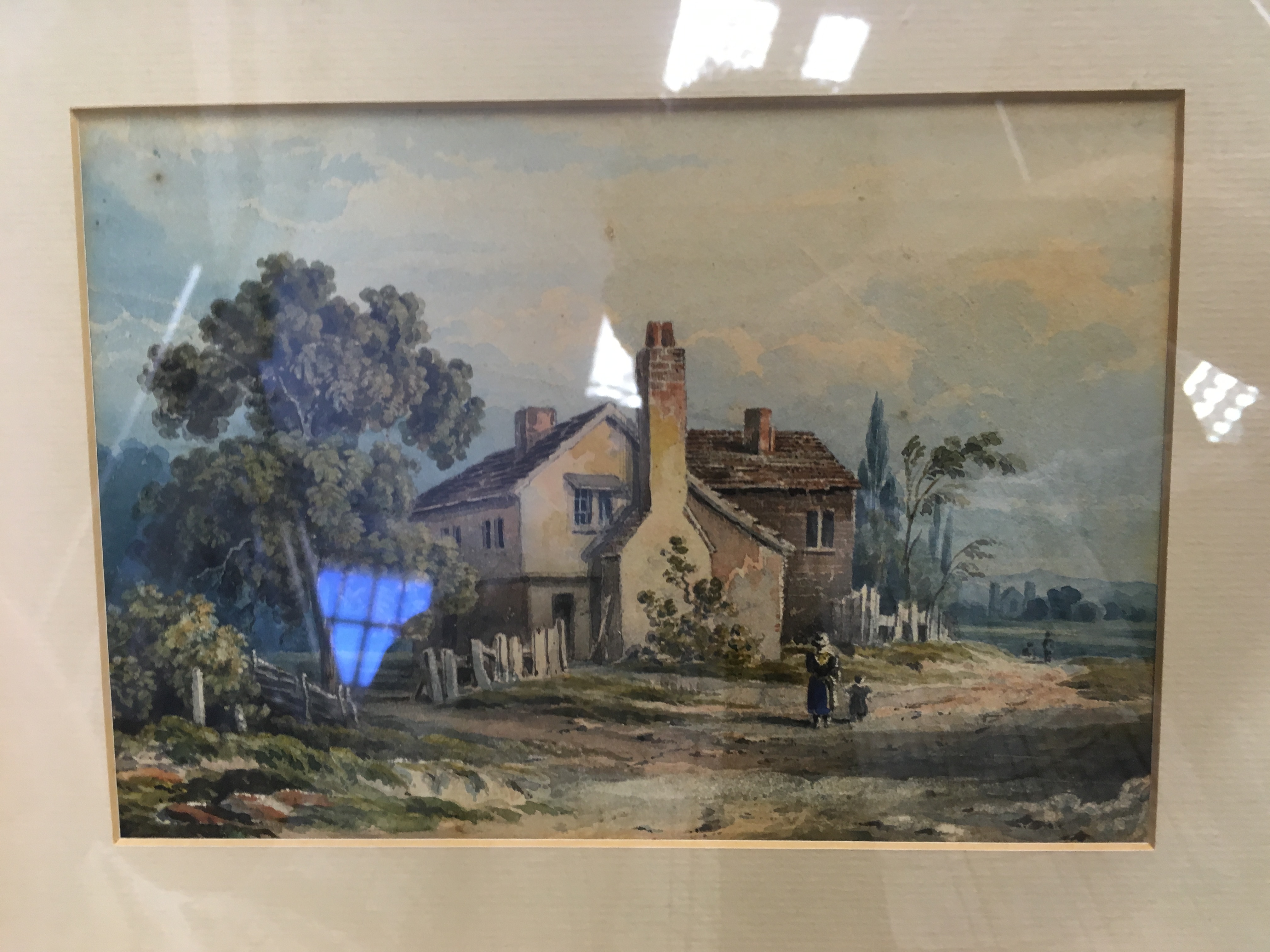 FOLLOWER OF JOHN VARLEY, O.W.S. (1778-1842) A PAIR OF RURAL VIEWS one dated 1826 watercolour - Image 5 of 5