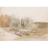 EDWARD DUNCAN, R.W.S. (1803-1882) REEDS NEAR WARGRAVE titled l.l., signed l.r. watercolour 9.0 x