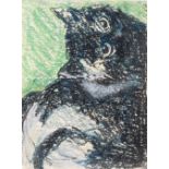 • CLAERWEN HOLLAND (b.1942) MIDNIGHT 11 initialled l.r. pastel 12.5 x 16.5cm / 5 x 6 1/2in