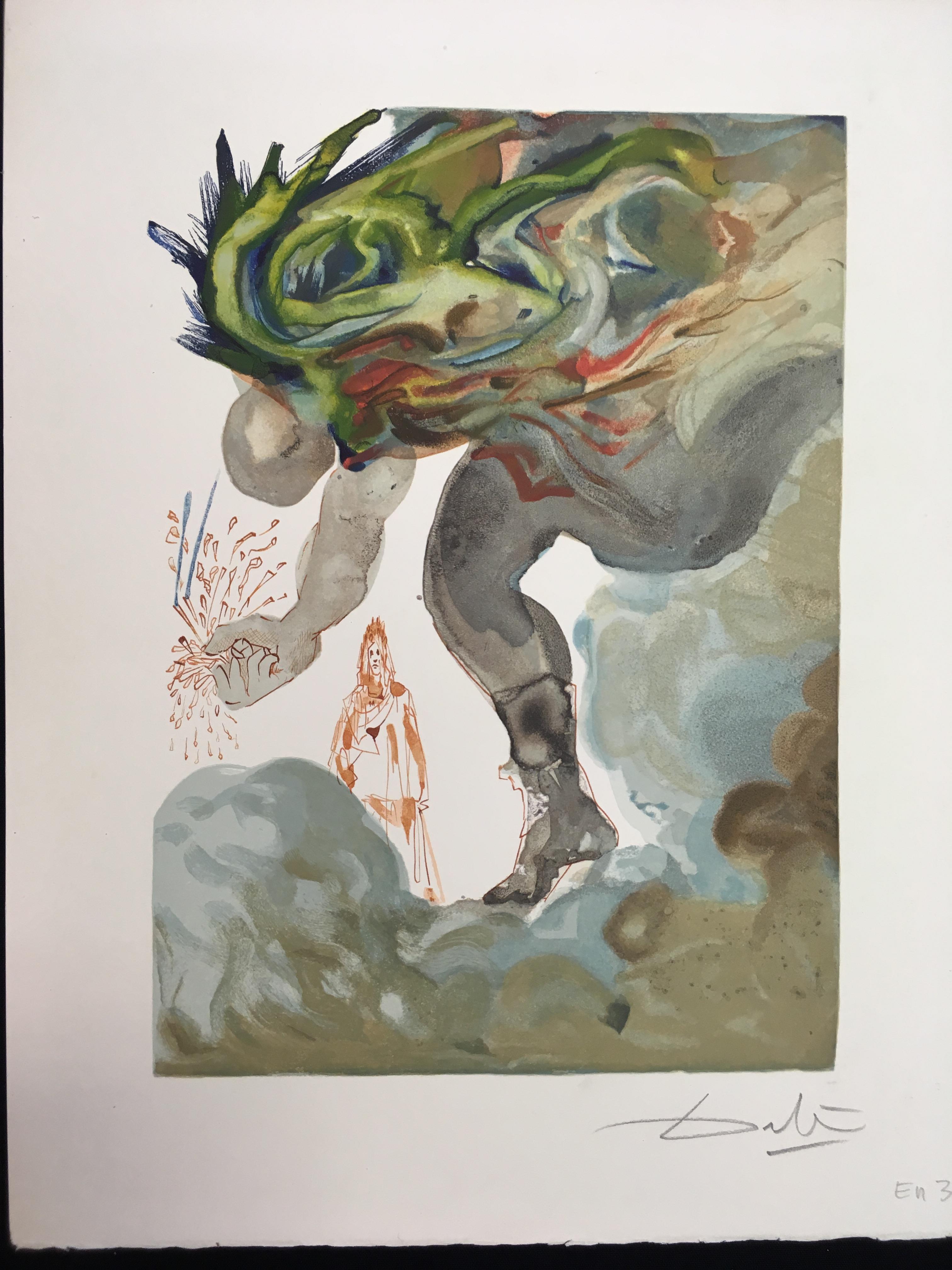 • AFTER SALVADOR DALI THE PROPHECY OF VANNI FUCCI - FROM DANTE'S DIVINE COMEDY (INFERNO, CANTO 24) - Image 2 of 2