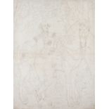 AFTER THOMAS GAINSBOROUGH, R.A. A PORTRAIT OF GEORGE IV AS PRINCE REGENT pencil 63.0 x 47.0cm / 24