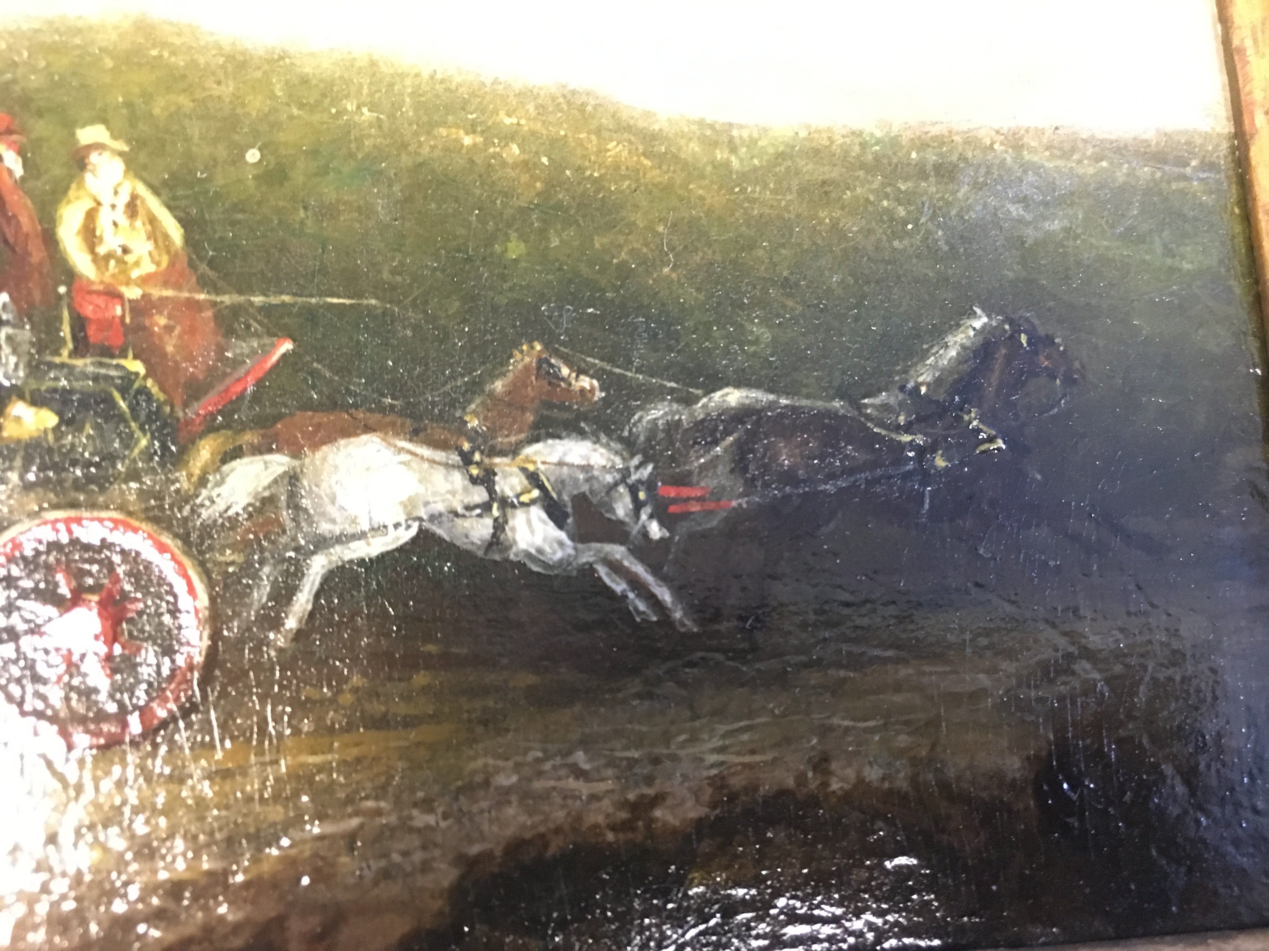 W. MAGGS (LATE 19th CENTURY) TWO SCENES OF THE ROYAL MAIL COACH both signed l.l. W Maggs oil on - Image 3 of 11
