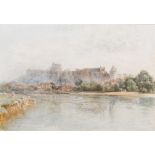 ALFRED WILLIAM HUNT, O.W.S. (1830-1896) WINDSOR CASTLE FROM THE RIVER THAMES watercolour 26.0 x 36.