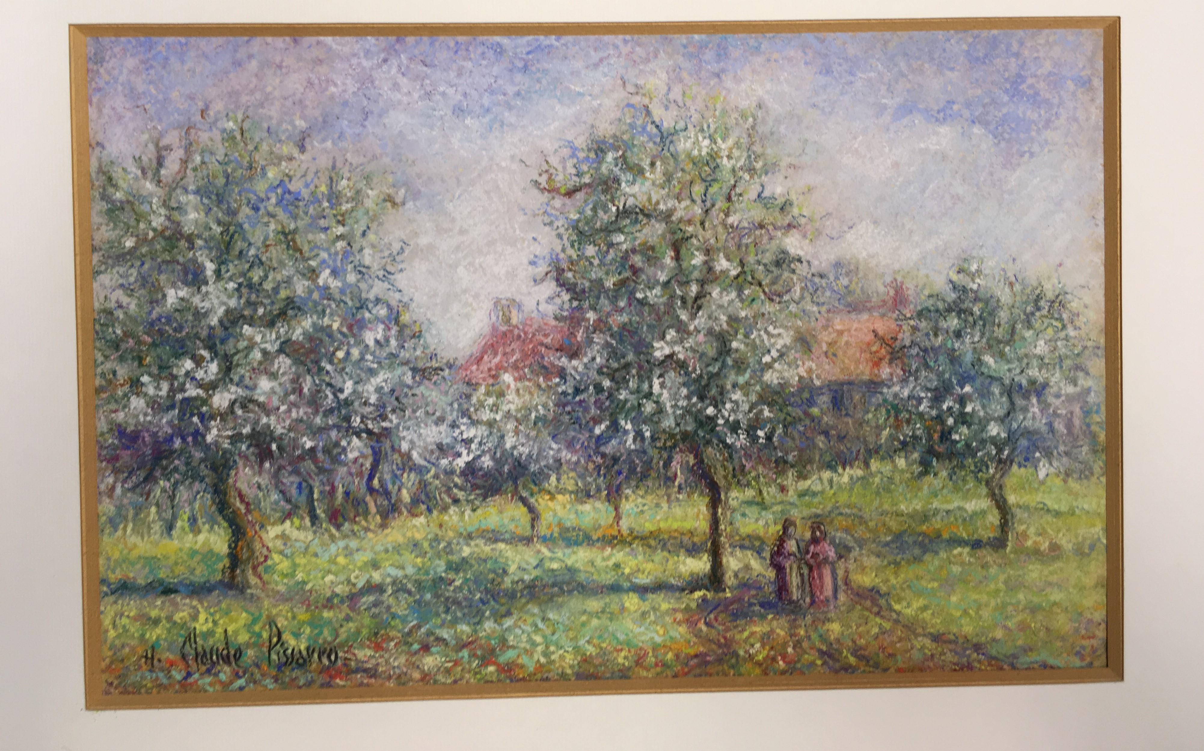 • HUGUES CLAUDE PISSARRO (b.1935) POMMIERS EN FLEURS A ST CHERON signed l.l. H Claude Pisarro - Image 2 of 10