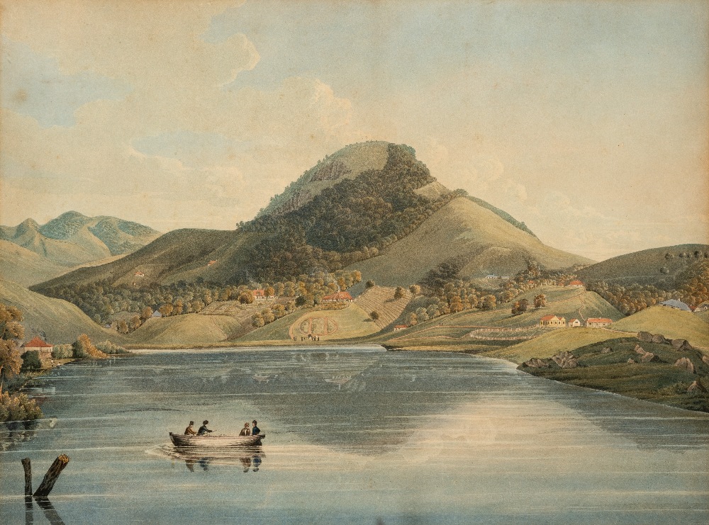 AFTER CAPT. RICHARD BARRON (c.1798-1838) OOTACAMUND - THE LAKE from Views in India, chiefly among