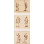 ITALIAN SCHOOL (19th CENTURY) DRAWINGS OF HISTORICAL ARMOURS pen & ink Each drawing: 20.0 x 28.0cm /