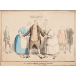 AFTER WILLIAM HEATH 'THE ROW IN PARLIAMENT STREET sold together a lithograph after Heath, an etching