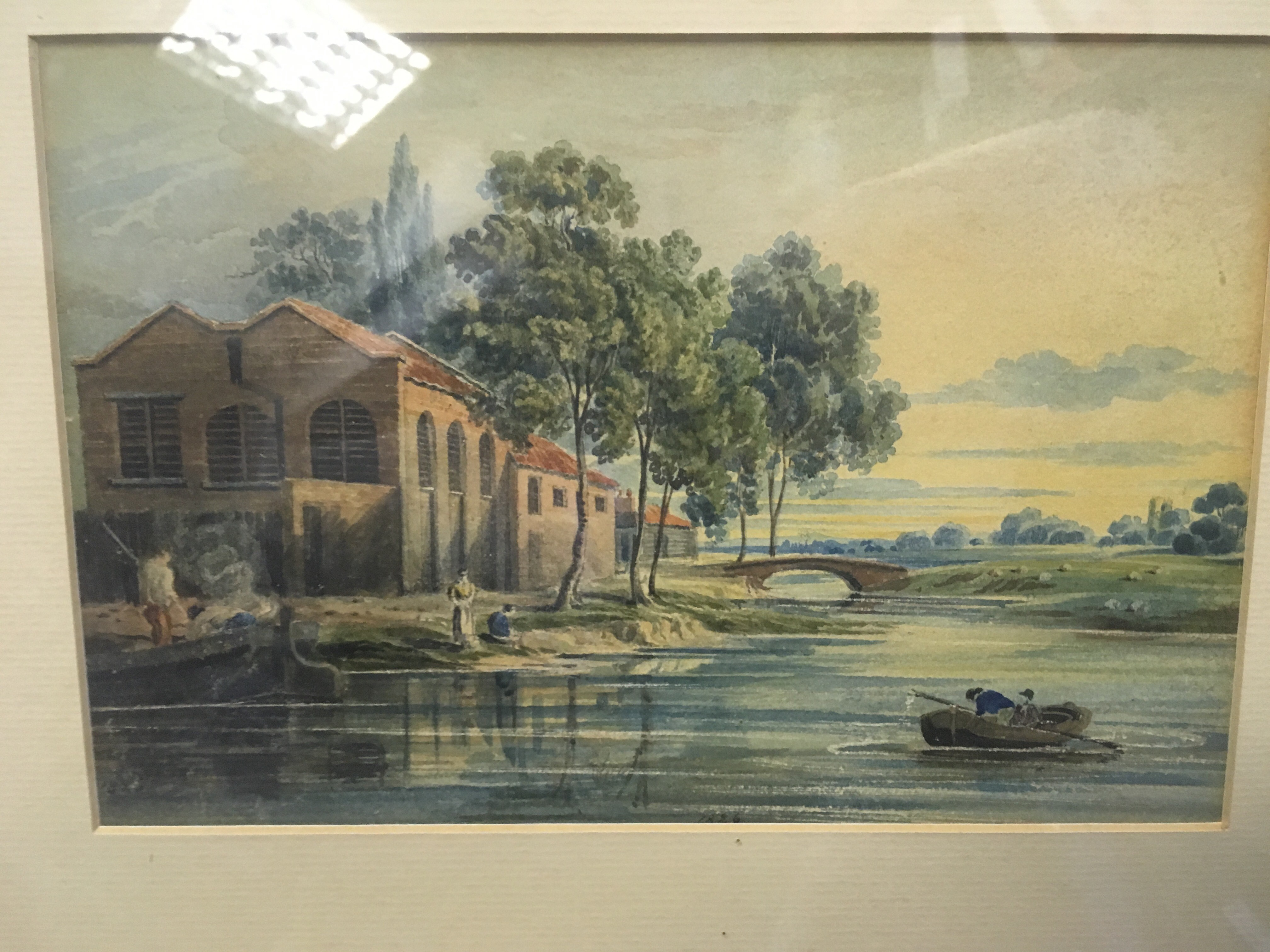 FOLLOWER OF JOHN VARLEY, O.W.S. (1778-1842) A PAIR OF RURAL VIEWS one dated 1826 watercolour - Image 4 of 5