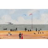 • MARGARET CHAPMAN (1940-2000) SUR LA PLAGE sold together with A Seaside Scene by the same hand