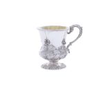 A WILLIAM IV SILVER CHRISTENING MUG, London c.1834, maker’s mark of Charles Gordon, of baluster