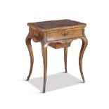 A FRENCH KINGWOOD PARQUETRY AND ORMOLU MOUNT WORK TABLE, C.19th century, of rectangular shape, the