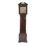 IRISH GEORGE III MAHOGANY LONGCASE CLOCK, by Charles Craig, Dublin, the hood with architectural