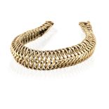 A GOLD BRACELET, of flexible openwork design, in 9K gold, length 20.5cm