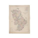 A COLLECTION OF NINE HAND COLOURED COUNTY MAPS OF IRELAND, including examples from provinces of