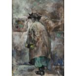 Mary Swanzy HRHA (1882-1978)The Connoisseur (Grace Henry)Oil on board, 22 x 16cm (8¾ x 6¼'')Signed