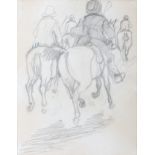 Edith OE Somerville (1858-1949)Figures on Horseback - Probably Followers of the Carbery
