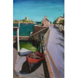 Gerard Byrne (b.1958)Colliemore Harbour and Dalkey IslandOil on canvas, 120 x 80cm (47¼ x 31½'')