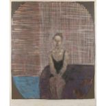 Brian Bourke (b.1936)Portrait of a Seated GirlOil on canvas, 130 x 104cm (51 x 41'')Unframed