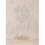 George Campbell RHA (1917-1979)The ReaderPastel on paper, 27 x 21cm (10½ x 8¼'')Signed