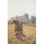 Rose Maynard Barton RWS (1856-1929)Carrying Father's DinnerWatercolour, 34 x 23cm (13½ x 9'')Signed;