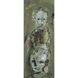 John Kingerlee (b.1936)UntitledMixed media on board, 26 x 10cm (10¼ x 4'')Signed with monogram and