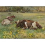 Mildred Anne Butler RWS (1858-1941)Cattle GrazingWatercolour, 26 x 36cm (10¼ x 14¼)Signed