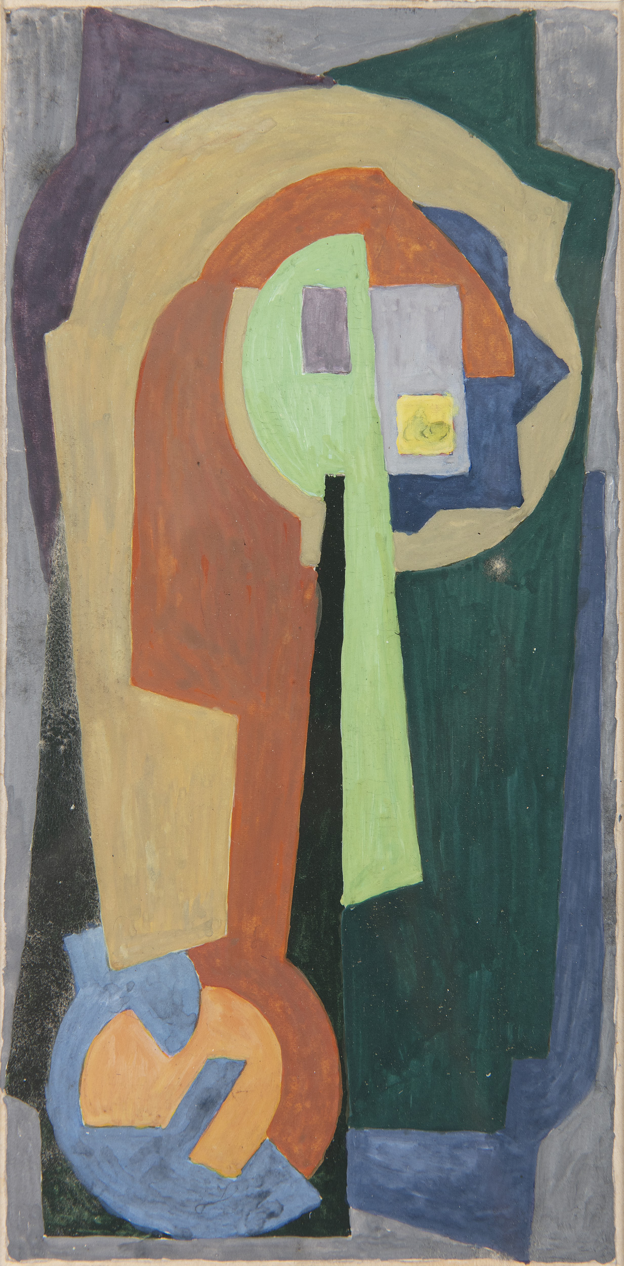 Mainie Jellett (1897-1944)Abstract Composition (c.1922)Gouache on paper, 21 x 10.5cm (8¼ x 4'')