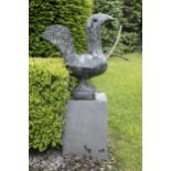 Breon O'Casey (1928-2011)Dark BirdBronze, 63 x 53 x 26cm (24.8 x 20.8 x 10.2), on a stone