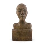 Brian Bourke HRHA (b.1936)Head of a WomanBronze, 40 x 22 x 10cm (15¾ x 8¾ x 4)Cast at Dublin Art