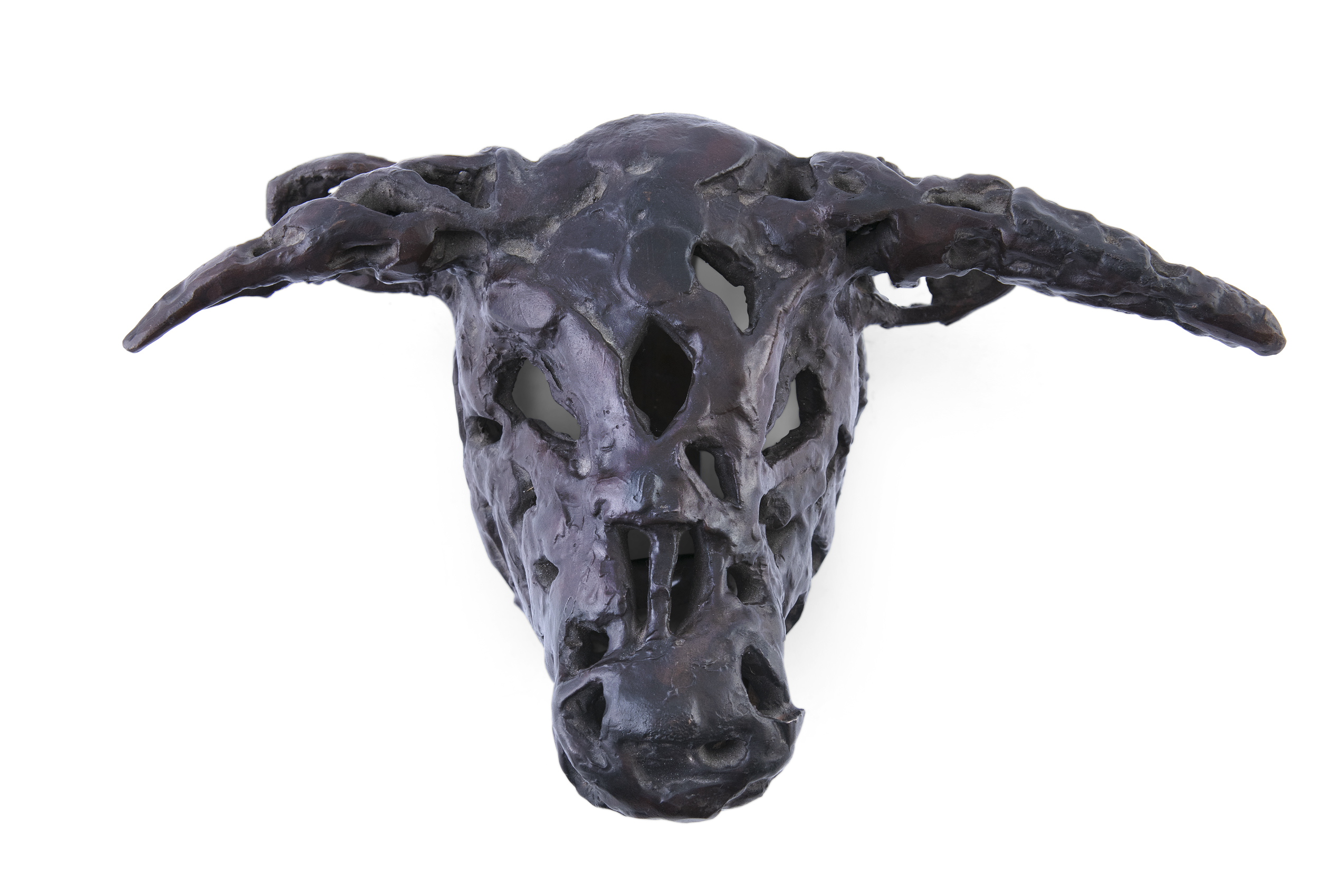 John Behan RHA (b.1938)Bull's HeadBronze, 15 x 31 x 20cm (6 x 12¼ x 7¾) - Image 3 of 3