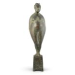 Carolyn Mulholland RHA (b.1944)Little Fat FigureBronze, 67cm high (26¼)Signed with initials and