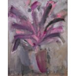 Basil Blackshaw HRHA RUA (1932-2016)Still Life - Cardboard FlowersOil on board, 51 x 41cm (20 x