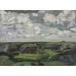 Marie Howet (1897-1984)Turf Stacks on Achill Island (c.1926)Oil on canvas, 53 x 73cm (20¾ x 28¾)