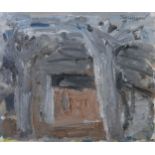 Basil Blackshaw HRHA RUA (1932-2016)Through the TreesOil on canvas board, 23 x 27cm (9 x 10¾)