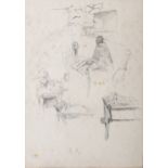 Walter Frederick Osborne RHA ROI (1859-1903)Market Sellers SketchPencil, 24 x 17cm (9½ x 6¾)Dated