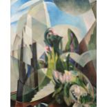 Mary Swanzy HRHA (1882-1978)The White Tower (c.1926)Oil on canvas, 101 x 81cm (39¾ x 32)