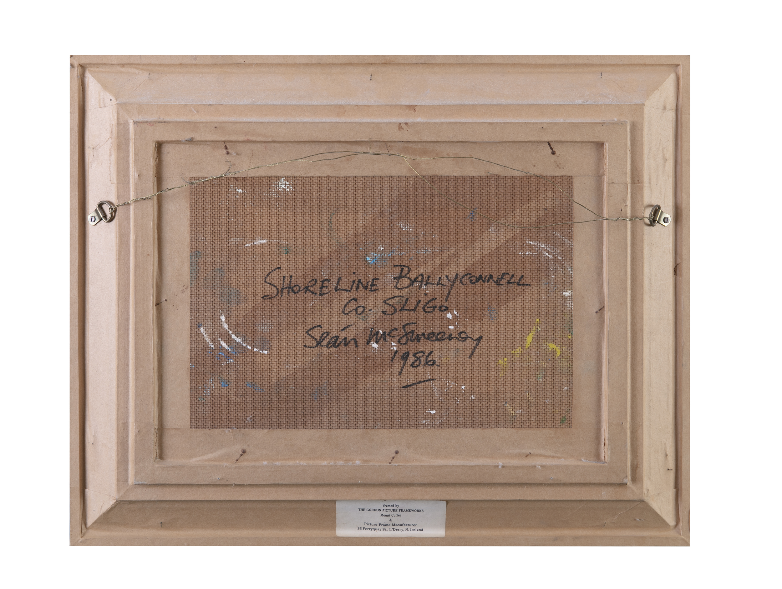 Sean McSweeney RHA (1935-2018)Shoreline, Ballyconnell, Co. SligoOil on board, 24 x 36cm (9½ x 14¼) - Image 4 of 4