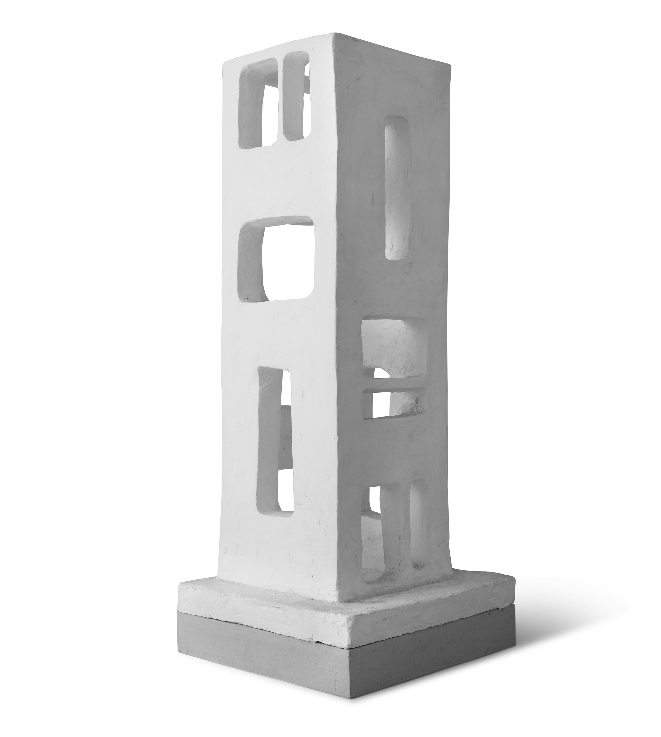 Liam Belton RHA (b.1947)TowerPlaster, 72.5 x 29 x 29cm (28½ x 11¼ x 11¼)SignedEdition 2/3 - Image 2 of 2