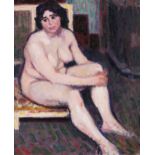 Roderic O’Conor (1860 - 1940)Nu Brun, Assis or 'Dark-Haired Nude Seated' (1913)Oil on canvas, 65 x