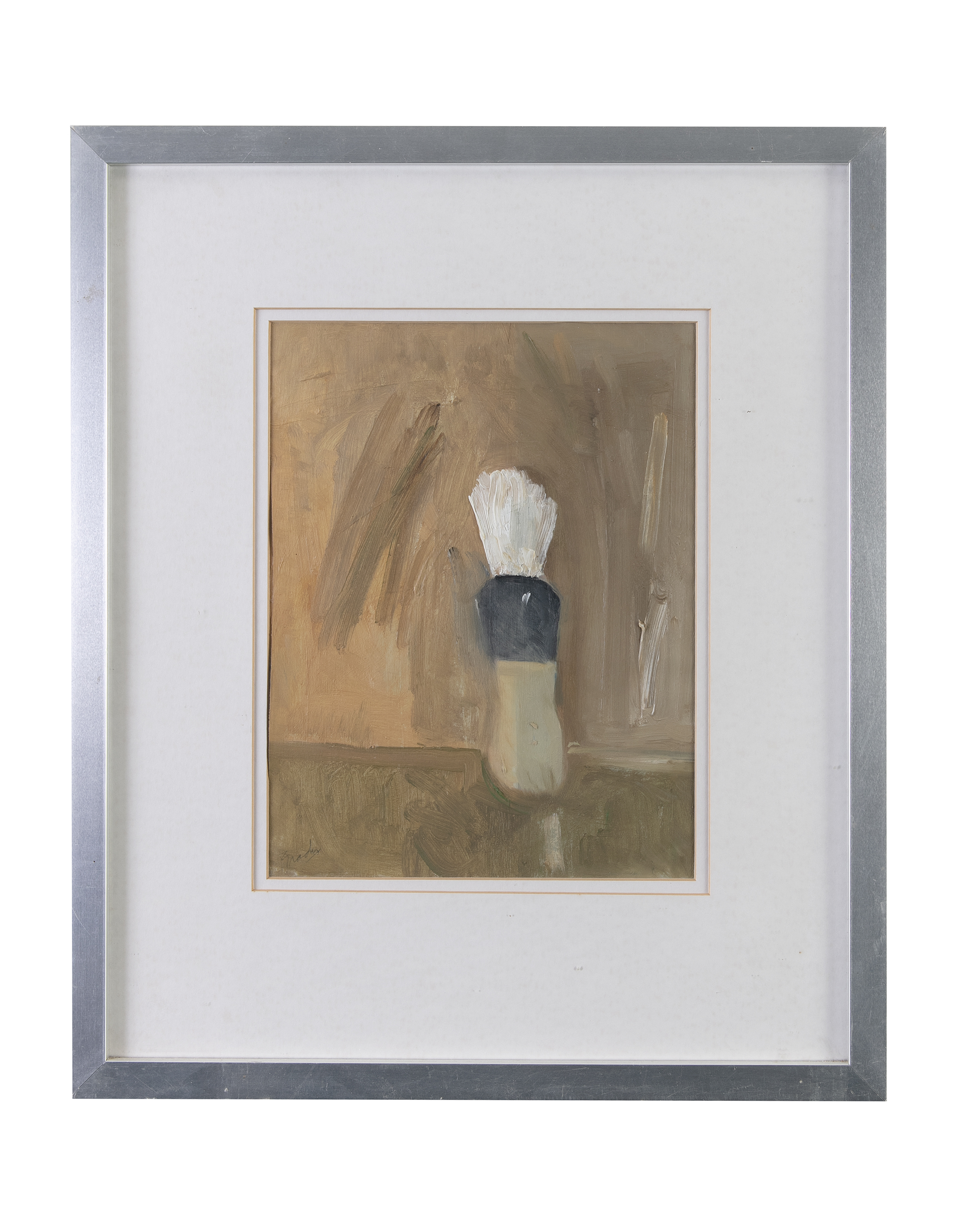 Charles Brady HRHA (1926-1997)Shaving BrushOil on paper, 27.5 x 21cm (10¾ x 8¼)SignedProvenance: - Image 2 of 4